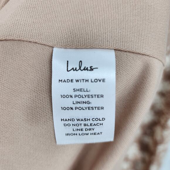 Lulus Women's Picturesque Moments Brown Floral Print Strappy Maxi Dress Size XL - Picture 6 of 8